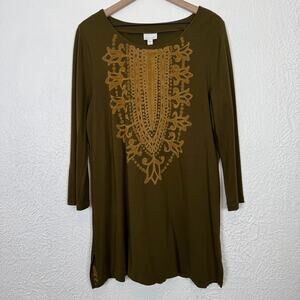 J. Jill Ponte Tunic Top Size Large Tall